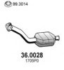 PEUGE 1705P0 Catalytic Converter